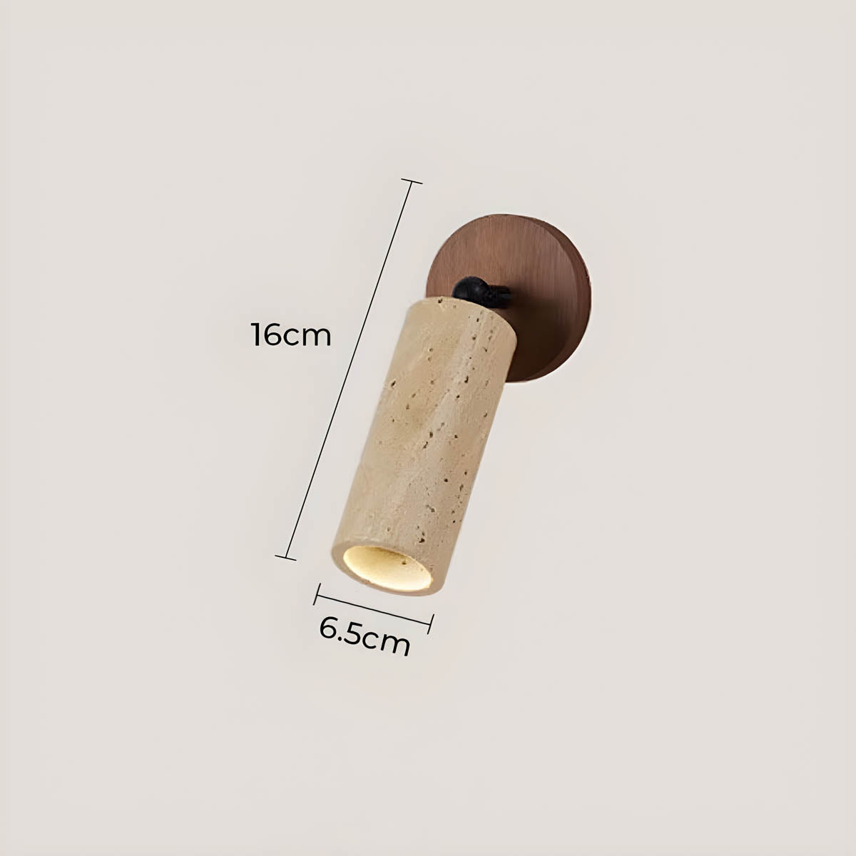 Riverton Drop Travertine Wall Sconce — gallery image 13