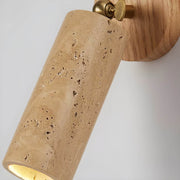Riverton Drop Travertine Wall Sconce — gallery image 10