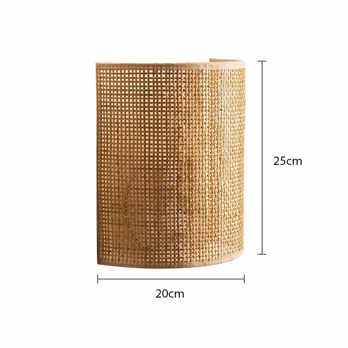 Fielding Drop Rattan Wall Sconce — gallery image 11