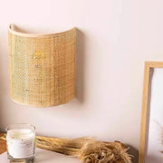 Fielding Drop Rattan Wall Sconce — gallery image 6