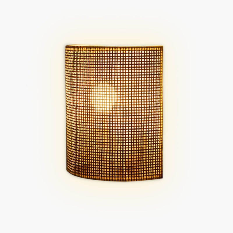 Fielding Drop Rattan Wall Sconce — gallery image 1