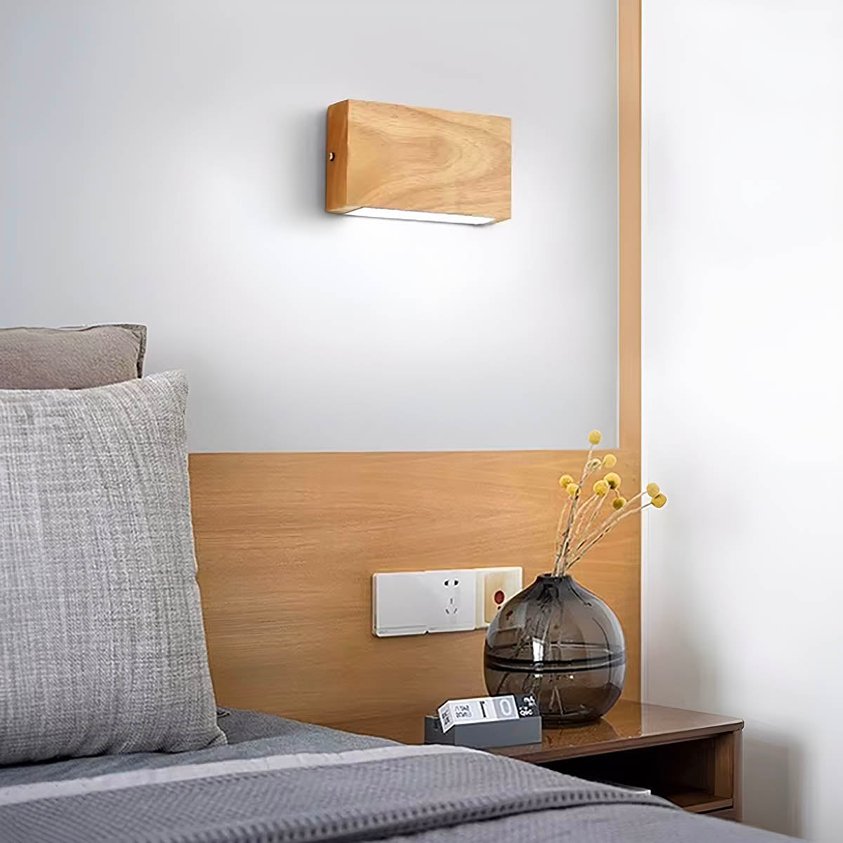 Brookfield Drop Wood Wall Sconce — gallery image 3