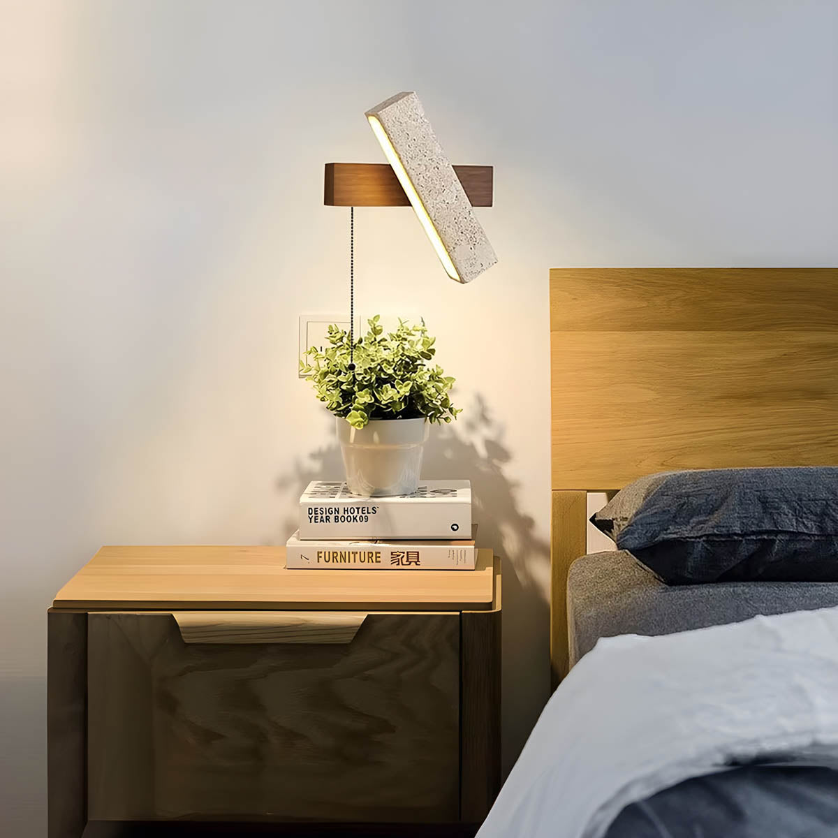 Wildwood Drop Wood Wall Sconce — gallery image 3