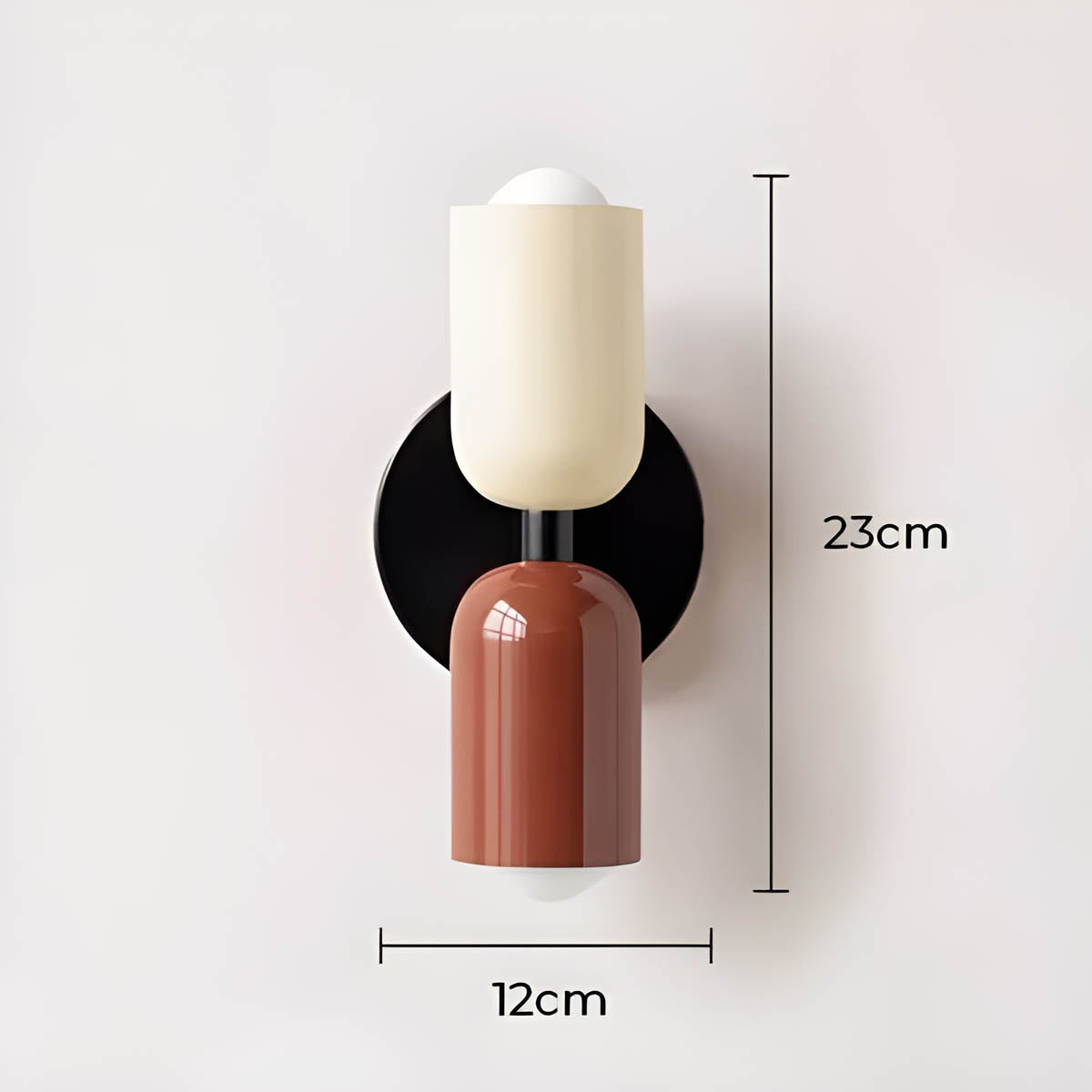 Alderwood Drop Metal Wall Sconce — gallery image 19