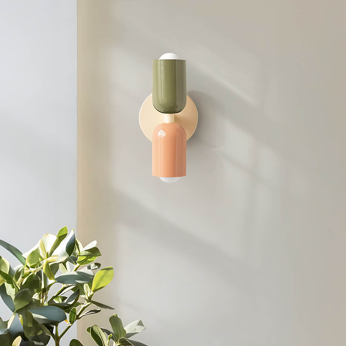 Alderwood Drop Metal Wall Sconce — gallery image 2