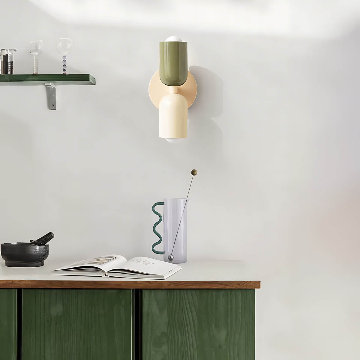 Alderwood Drop Metal Wall Sconce — gallery image 6