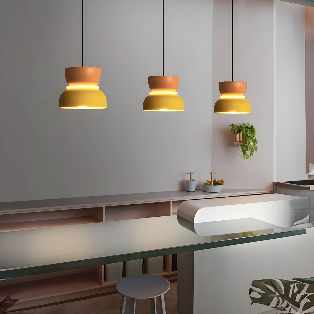 Fernwood Drop Aluminum Pendant Light — gallery image 9