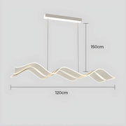 Hartley Drop Aluminum Linear Pendant Light — gallery image 14