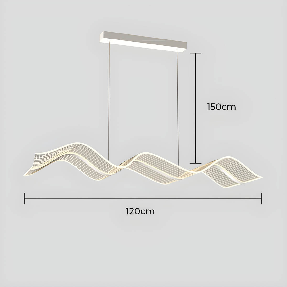 Hartley Drop Aluminum Linear Pendant Light — gallery image 14