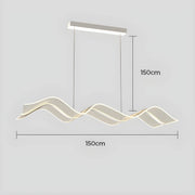 Hartley Drop Aluminum Linear Pendant Light — gallery image 15