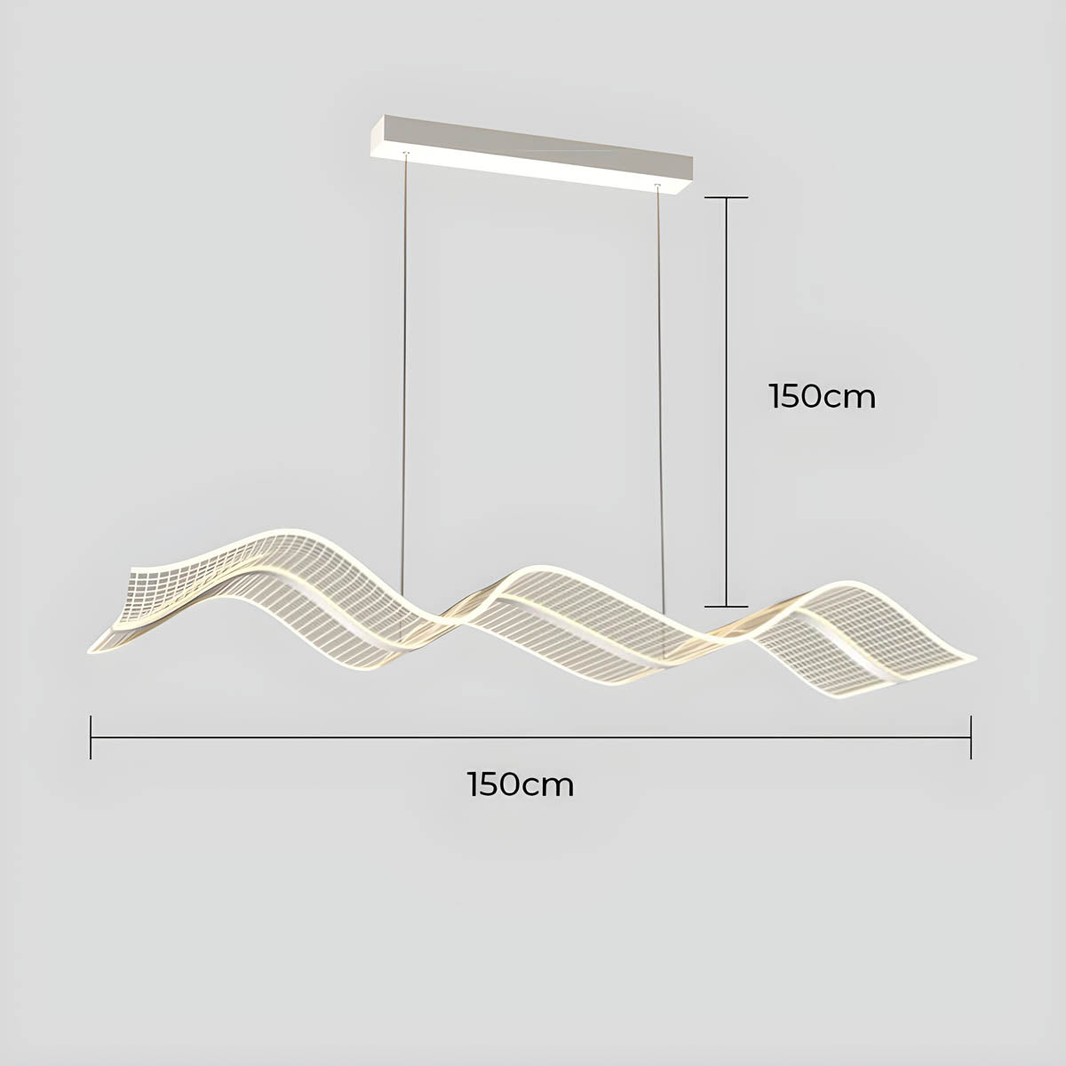 Hartley Drop Aluminum Linear Pendant Light — gallery image 15