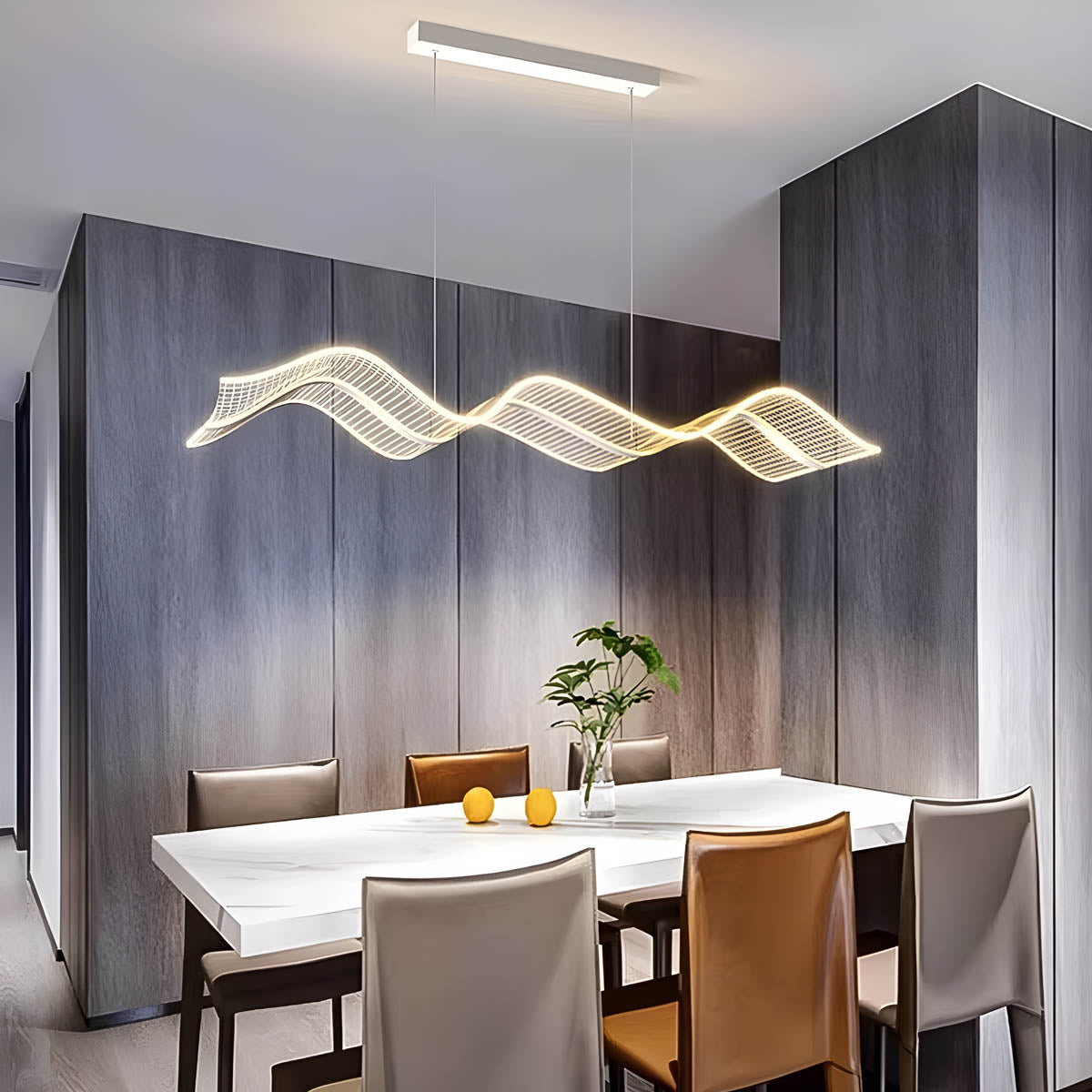 Hartley Drop Aluminum Linear Pendant Light — gallery image 8