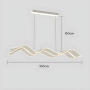 Hartley Drop Aluminum Linear Pendant Light — gallery image 13