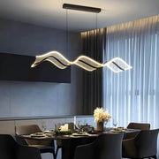 Hartley Drop Aluminum Linear Pendant Light — gallery image 6