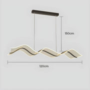 Hartley Drop Aluminum Linear Pendant Light — gallery image 11