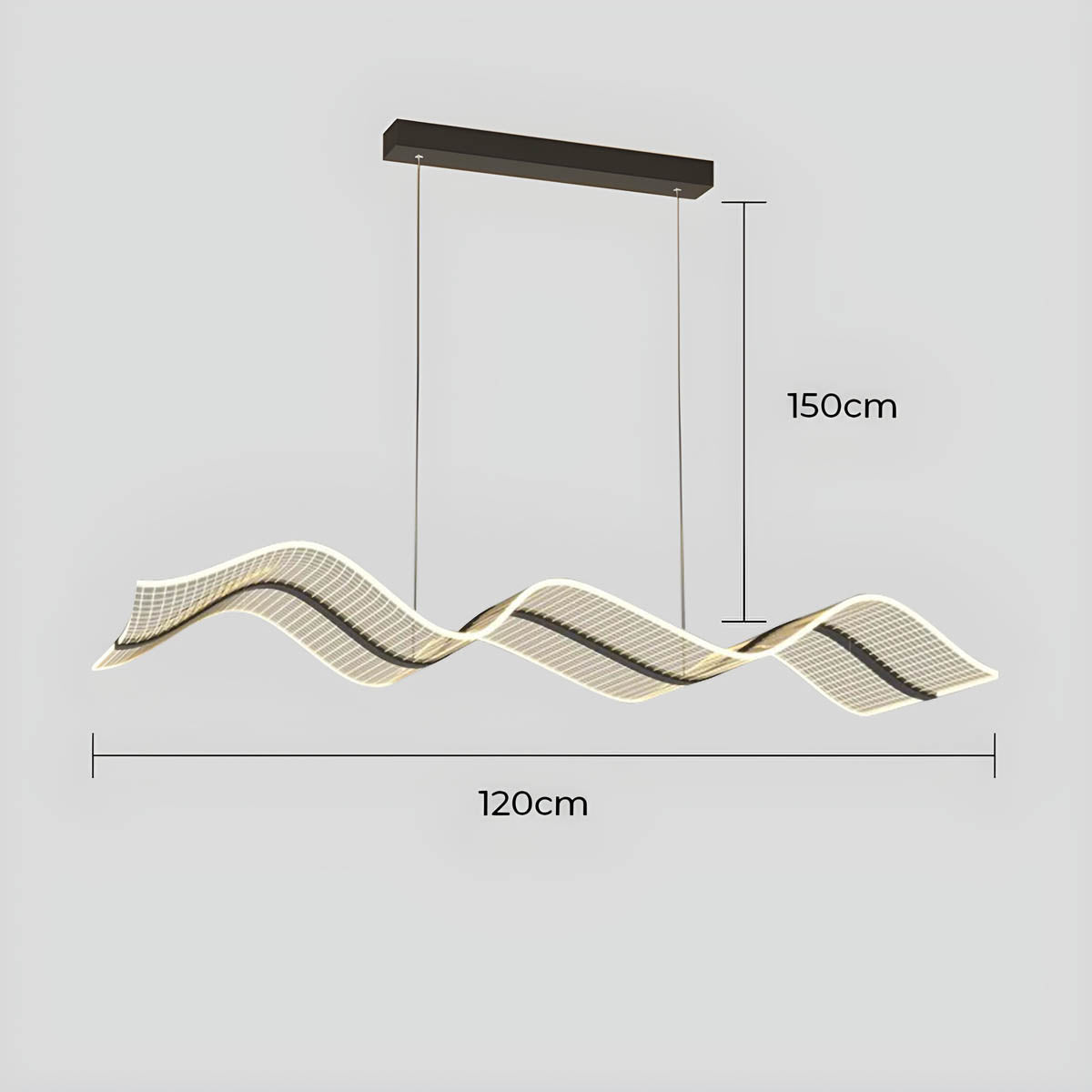 Hartley Drop Aluminum Linear Pendant Light — gallery image 11