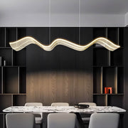 Hartley Drop Aluminum Linear Pendant Light — gallery image 2