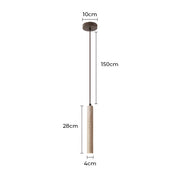 Mossley Drop Travertine Pendant Light — gallery image 14