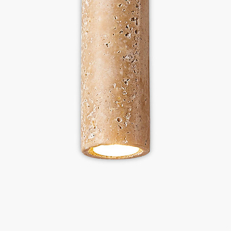 Mossley Drop Travertine Pendant Light — gallery image 1