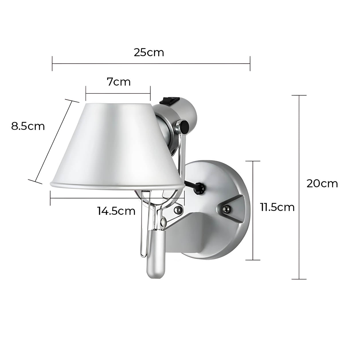 Oakmere Drop Aluminum Wall Sconce — gallery image 13