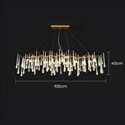 Rosewood Drop Crystal Branch Chandelier — gallery image 10