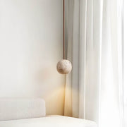 Wickham Drop Travertine Pendant Light — gallery image 5