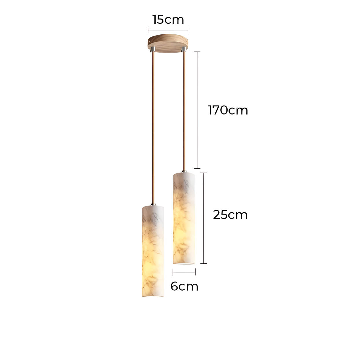 Fairford Drop Marble Pendant Light — gallery image 9