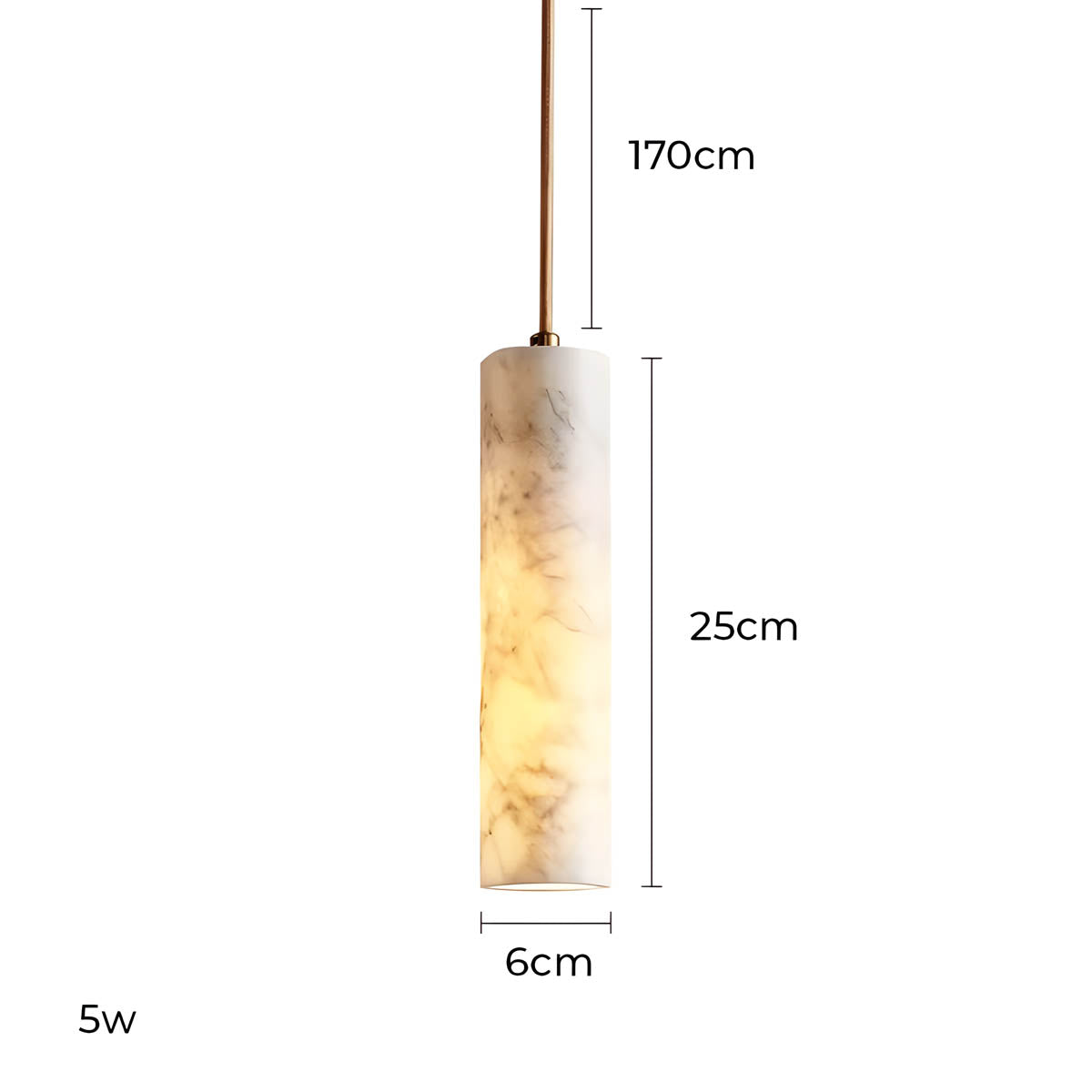 Fairford Drop Marble Pendant Light — gallery image 8