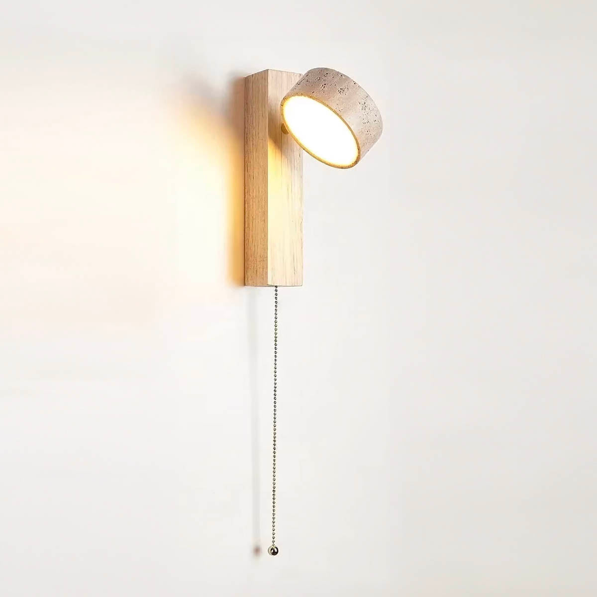 Eversley Drop Travertine Wall Sconce — gallery image 12