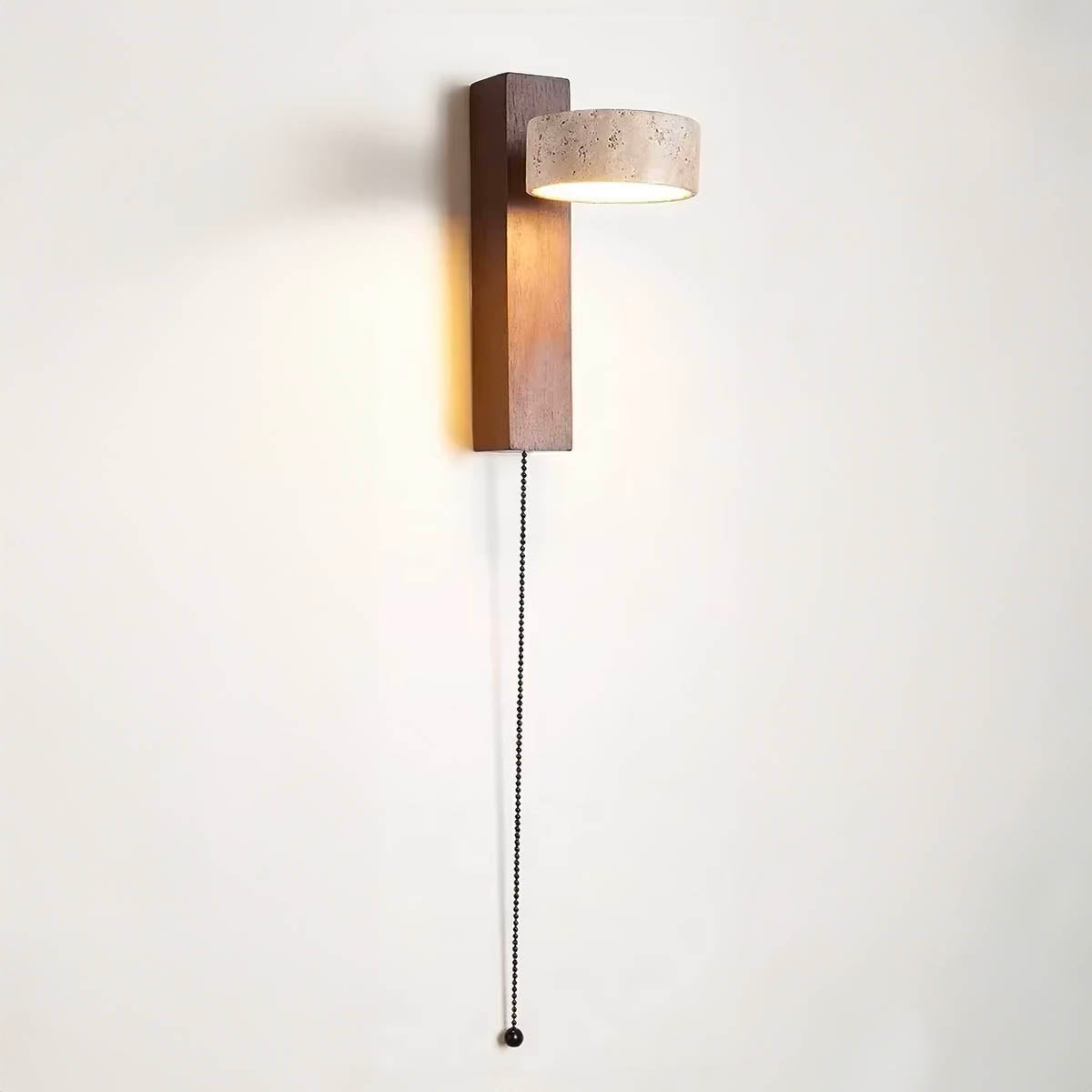 Eversley Drop Travertine Wall Sconce — gallery image 8