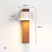 Eversley Drop Travertine Wall Sconce — gallery image 14