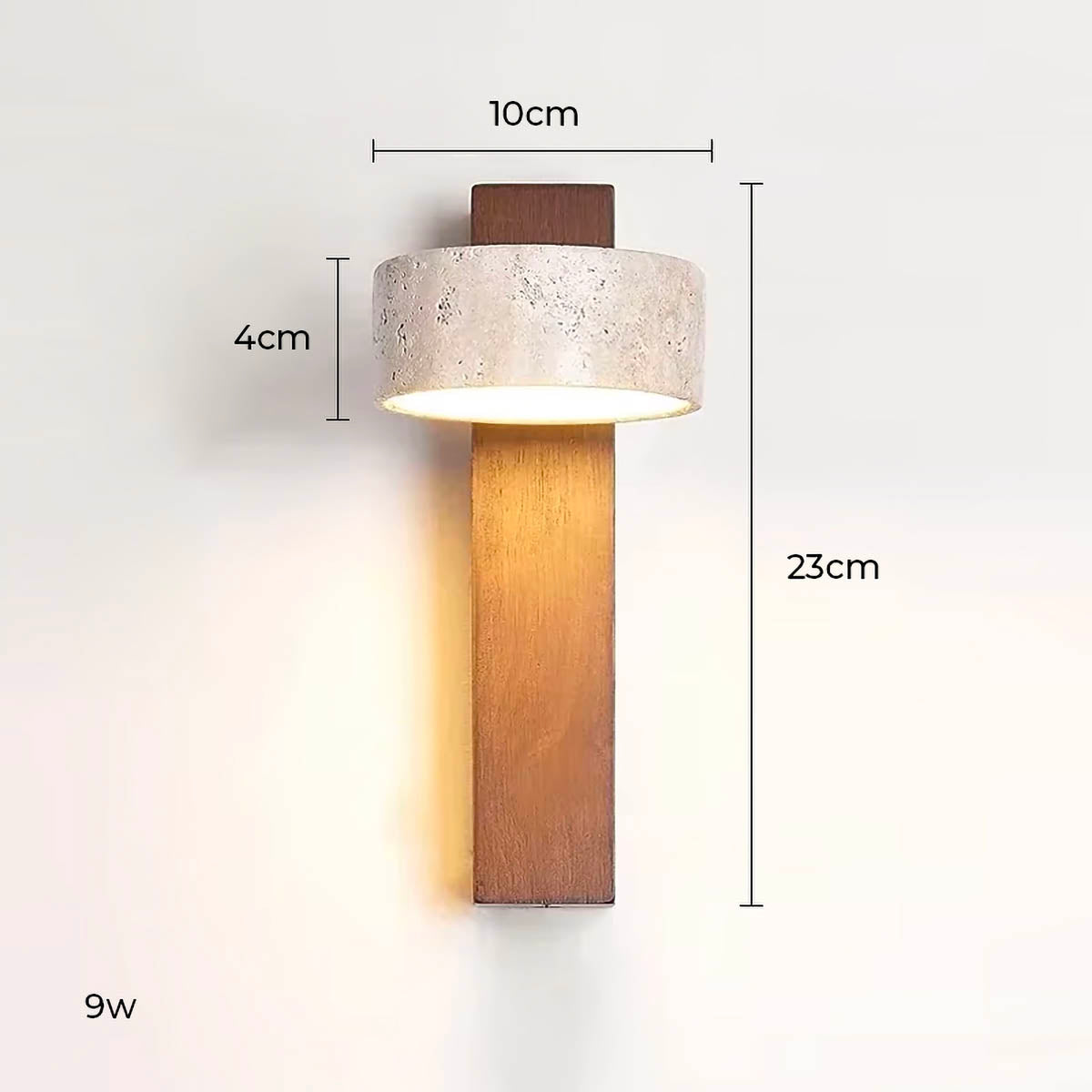 Eversley Drop Travertine Wall Sconce — gallery image 14