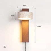 Eversley Drop Travertine Wall Sconce — gallery image 15