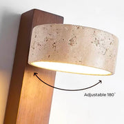 Eversley Drop Travertine Wall Sconce — gallery image 10