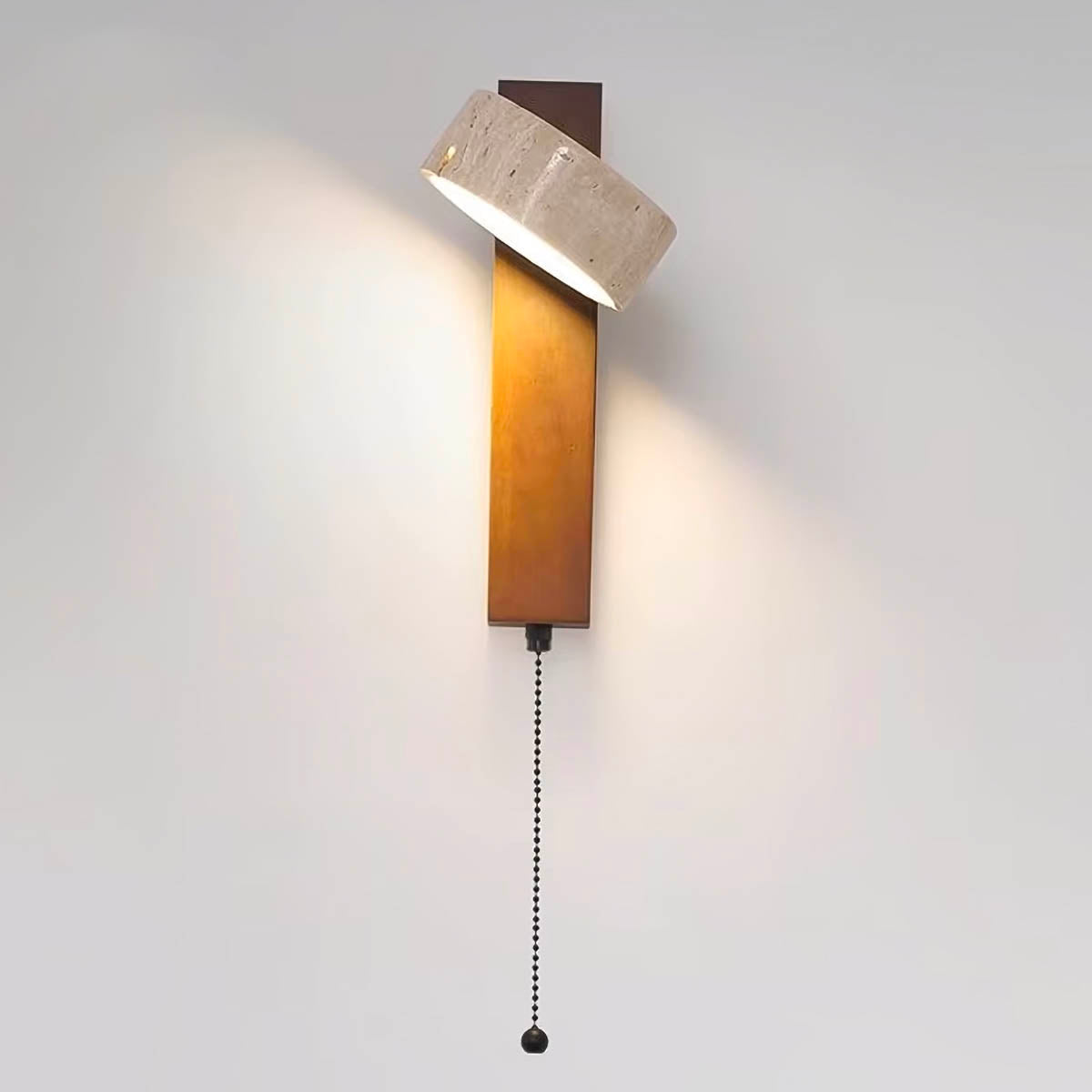 Eversley Drop Travertine Wall Sconce — gallery image 11