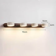 Greystone Drop Travertine Wall Sconce — gallery image 17
