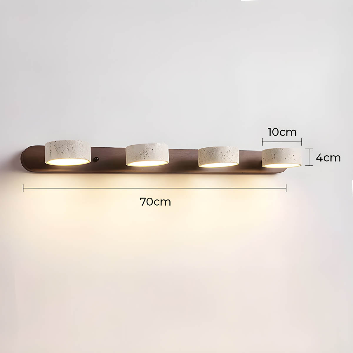 Greystone Drop Travertine Wall Sconce — gallery image 17