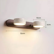 Greystone Drop Travertine Wall Sconce — gallery image 13