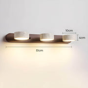 Greystone Drop Travertine Wall Sconce — gallery image 15
