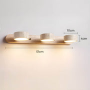 Greystone Drop Travertine Wall Sconce — gallery image 16