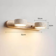 Greystone Drop Travertine Wall Sconce — gallery image 14