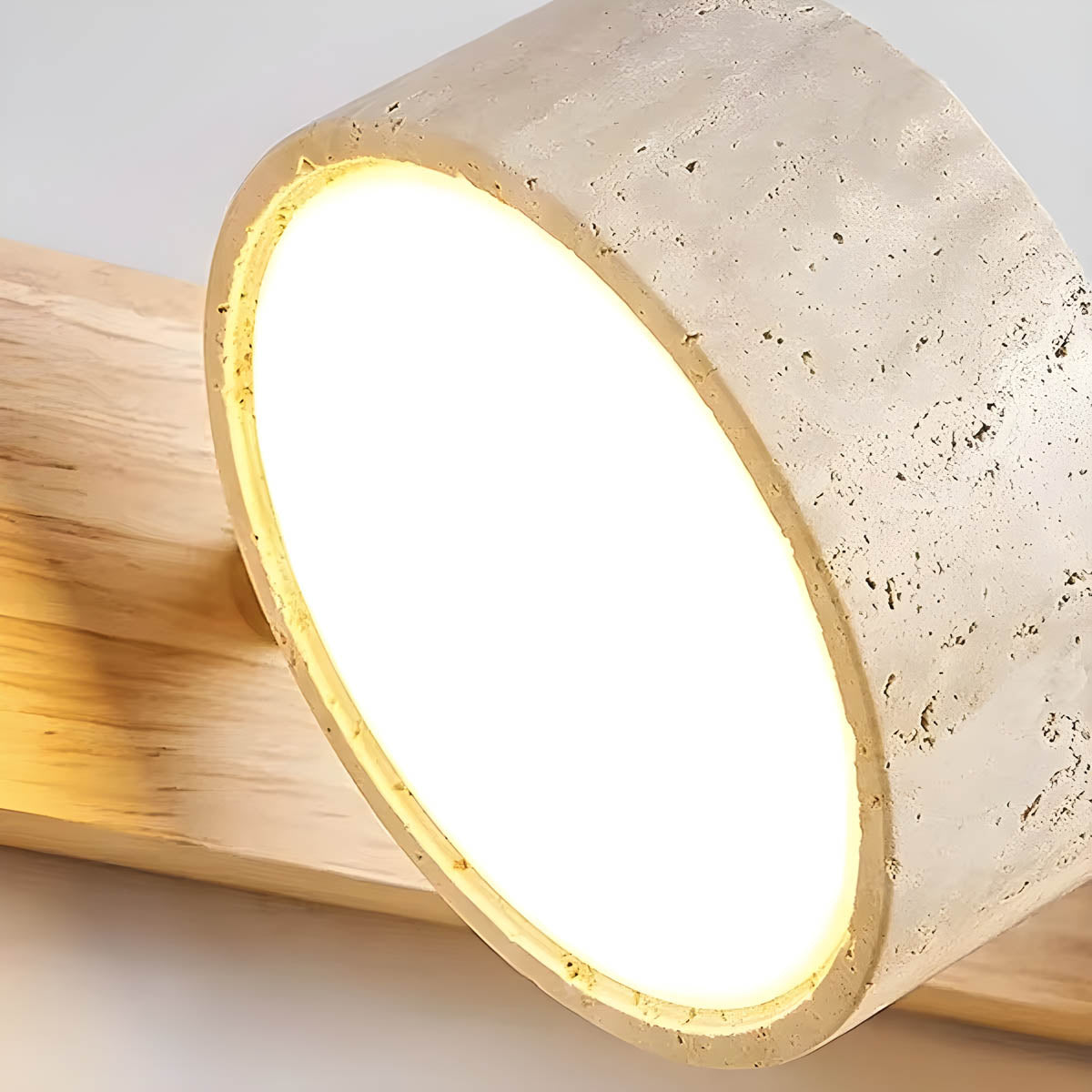 Greystone Drop Travertine Wall Sconce — gallery image 12
