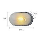 Foxglove Drop Glass Ribbed Outdoor Wall Light — gallery image 19