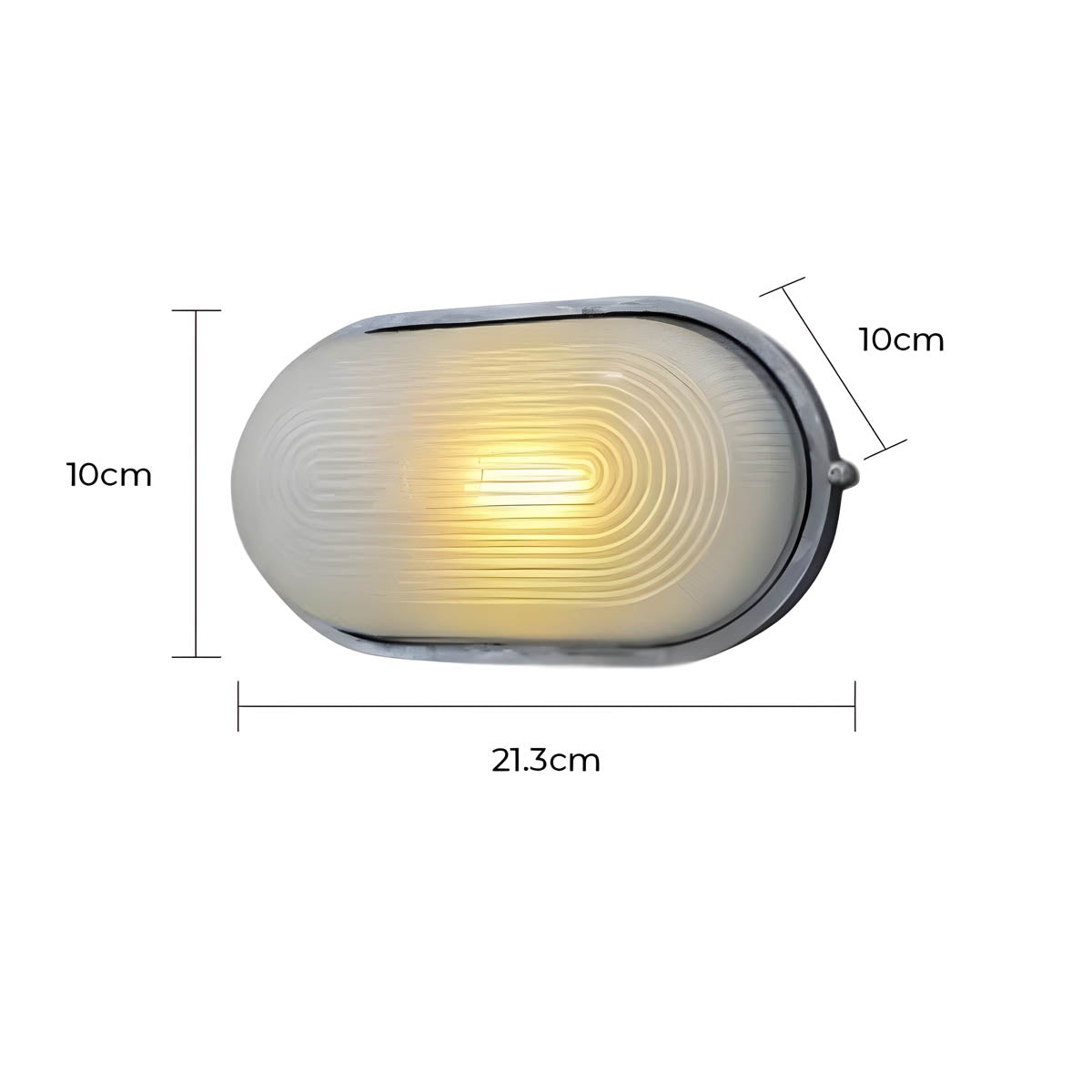 Foxglove Drop Glass Ribbed Outdoor Wall Light — gallery image 19