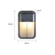 Foxglove Drop Glass Ribbed Outdoor Wall Light — gallery image 23