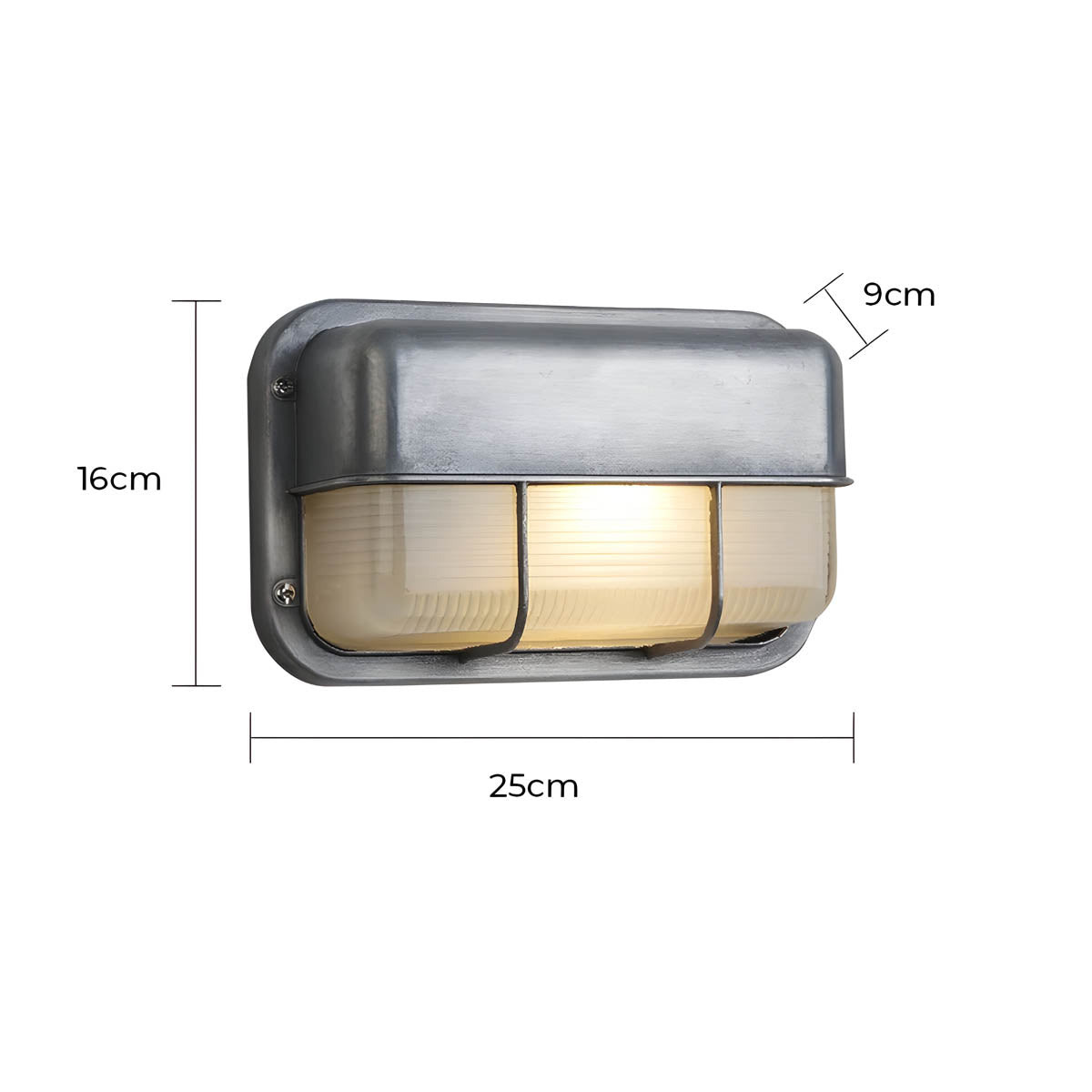Foxglove Drop Glass Ribbed Outdoor Wall Light — gallery image 22