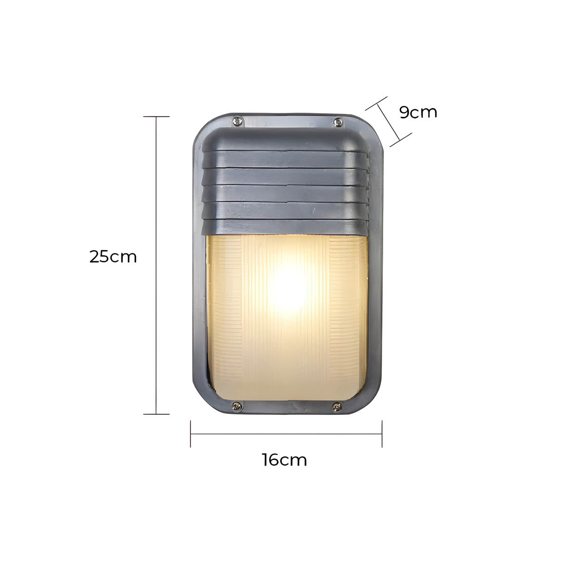 Foxglove Drop Glass Ribbed Outdoor Wall Light — gallery image 24