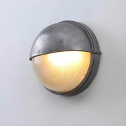 Foxglove Drop Glass Ribbed Outdoor Wall Light — gallery image 15