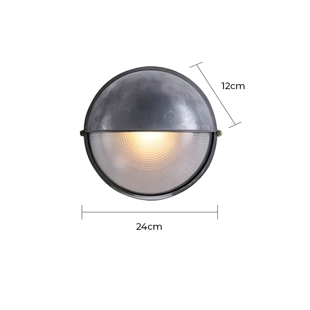 Foxglove Drop Glass Ribbed Outdoor Wall Light — gallery image 17