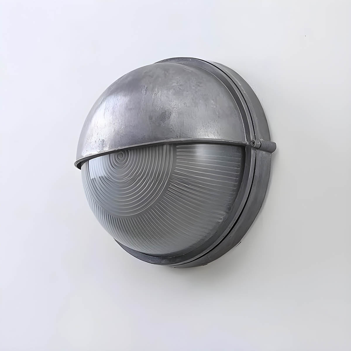 Foxglove Drop Glass Ribbed Outdoor Wall Light — gallery image 13
